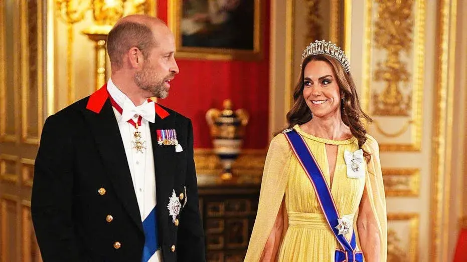 Kate Middleton brings back Princess Diana's famous tiara for glamorous night alongside Prince William