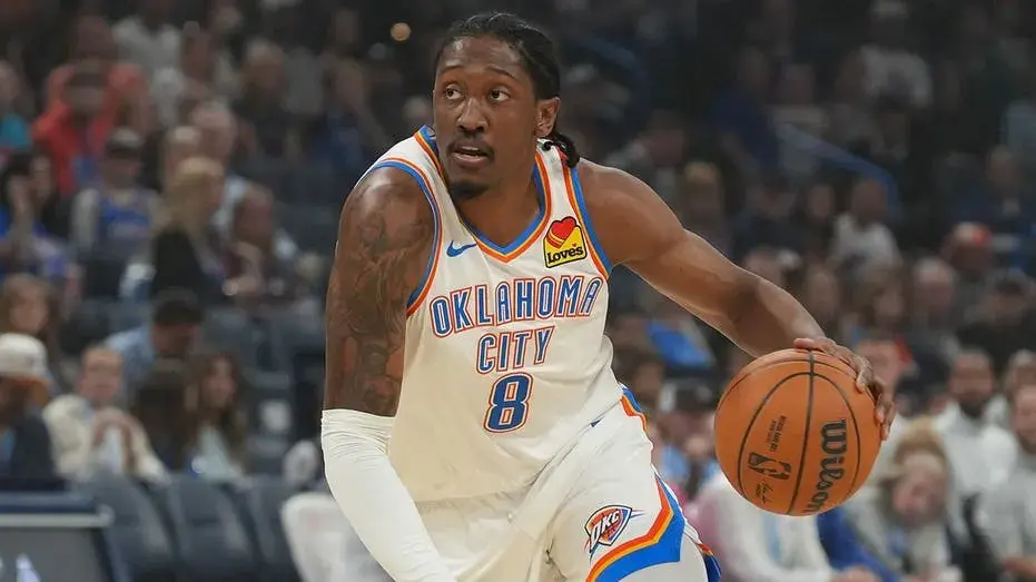 Thunder star Jalen 'J-Dub' Williams stretchered off court after gruesome left leg injury leaves him stunned