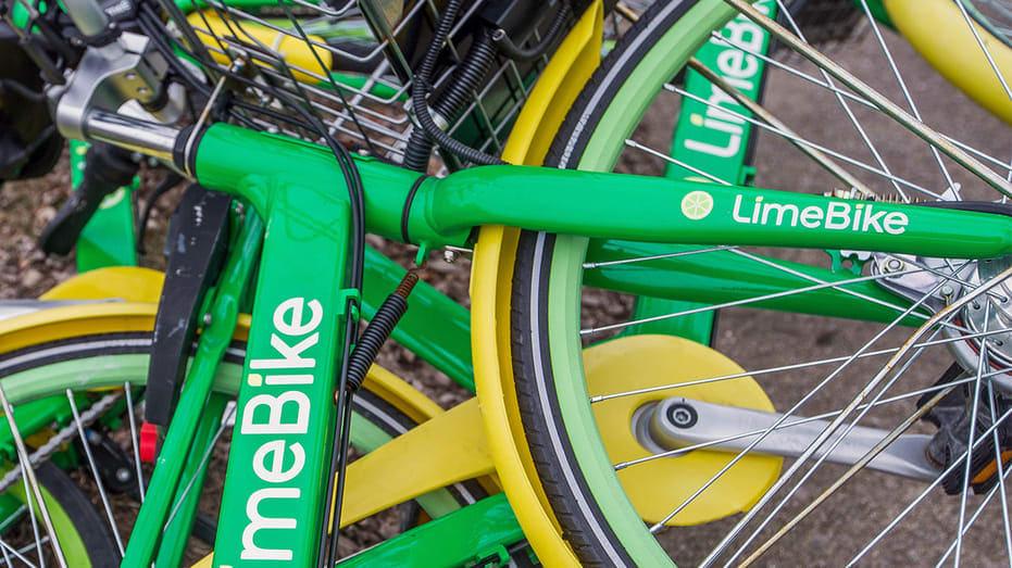 Bike rental company Lime says people are not supposed to use their bikes for jousting