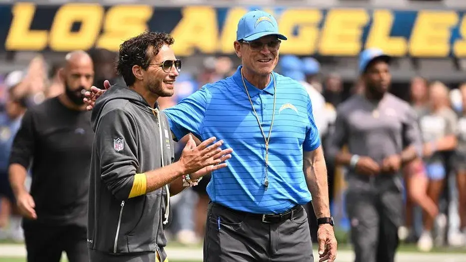 Chargers' Jim Harbaugh says he is 'very confident' in Mike McDaniel despite winless 0-6 season start